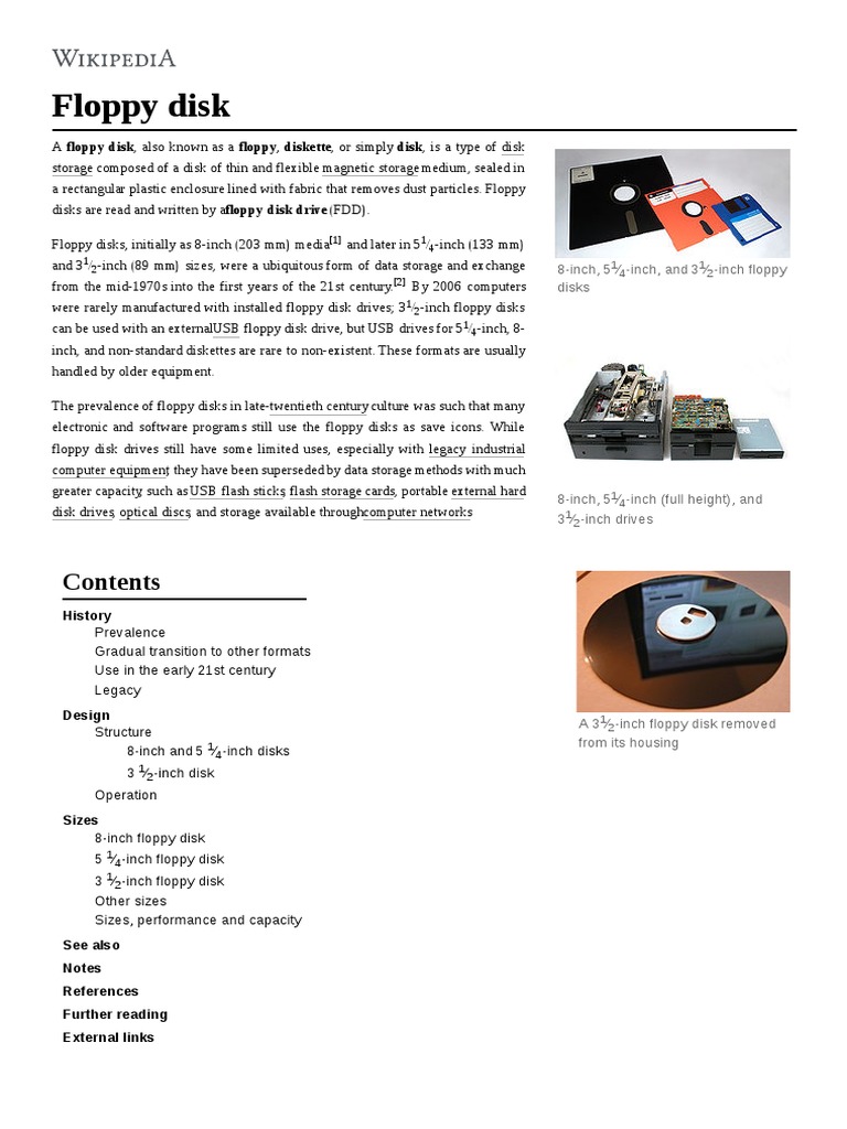 Floppy Disk | PDF | Floppy Disk | Usb Flash Drive