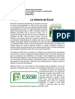 Historia de Excel.