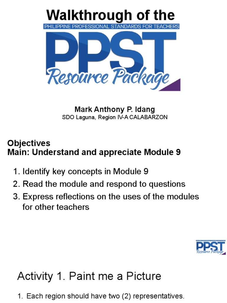 Module 9 Teacher Training Walkthrough | PDF | Educational Psychology ...