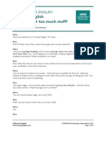 1 - 6min - English - Too - Much - Stuff PDF