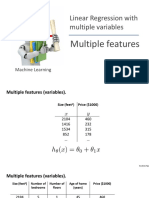 Linear Regression With Multiple Variables