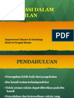 Imunisasi Dalam Kehamilan: Departement Obstetri & Ginekologi RSUD DR - Pirngadi Medan