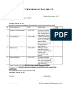 Surat Permohonan Ujian Skripsi