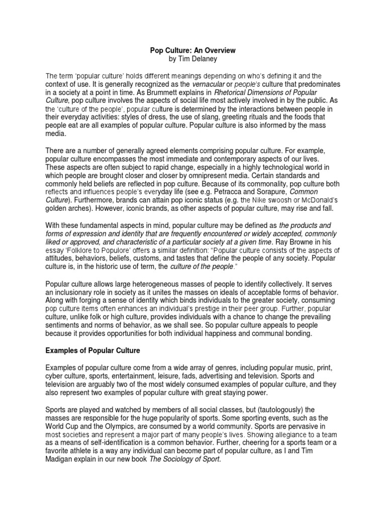 Pop Culture Article 1 | PDF | Popular Culture | News