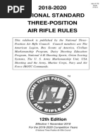 2018-2020 National Standard Three-Position Air Rifle Rules: 12th Edition