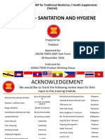 ASEAN TMHS GMP Training Chapter 4 Sanitation and Hygiene FD