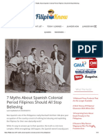 7 Myths About Spanish Colonial Period Filipinos Should All Stop Believing