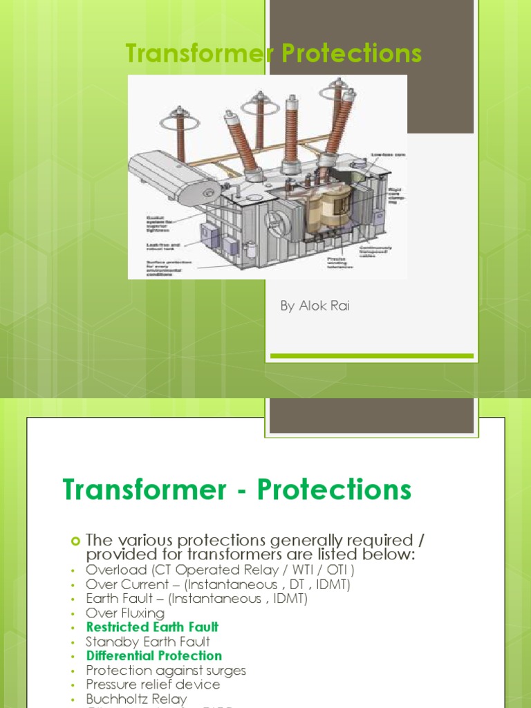 Transformer Protection Methods Explained | PDF | Transformer | Relay