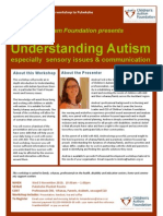 Understanding Autism Workshop Flyer