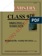 CHEMISTRY CLASS 9 OBJECTIVE + SUBJECTIVE
