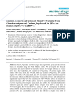 Marine Drugs: Enzyme-Assisted Extraction of Bioactive Material From