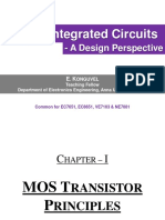 MOS Transistor Principles and Digital Integrated Circuits