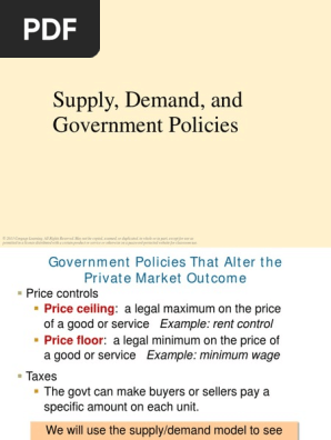 Supply Demand And Government Policies Tax Incidence Shortage
