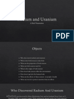 Radium & Uranium Presentation
