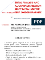 Experimental Analysis and Mechanical Characterisation of A356 Alloy Metal Matrix With Alumina Oxide&Graphite