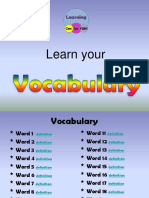 Learn Your Vocabulary - Template XXX