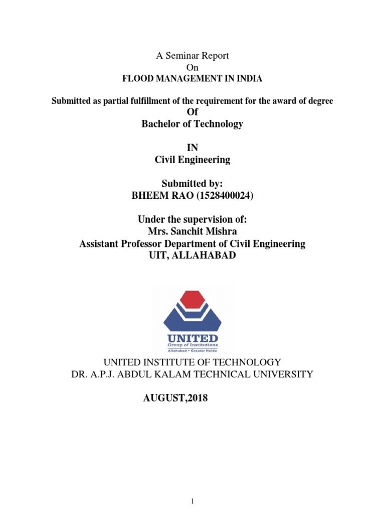 Flood Control Pdf Flood Reservoir