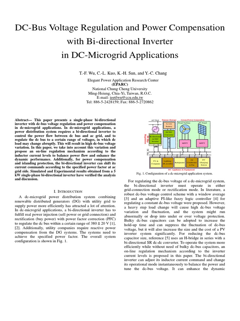 DC Bus Voltage Regulation with Inverter | PDF | Power Inverter | Ac Power