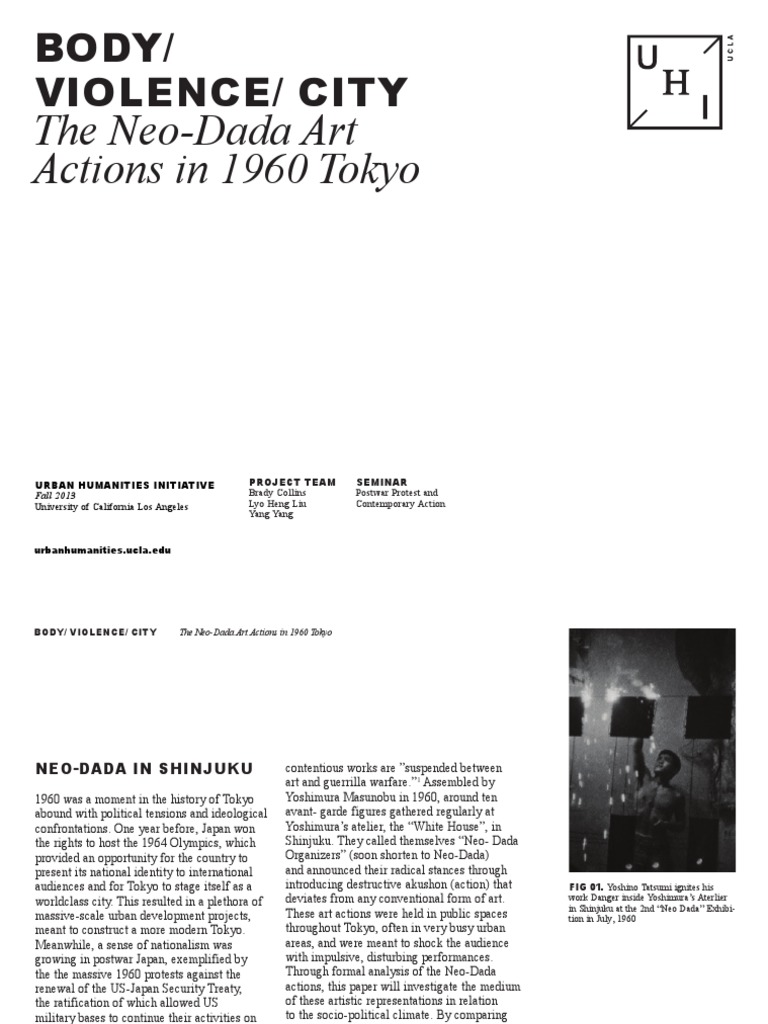 The Neo-Dada Art Actions in 1960 Tokyo | PDF | Space | Japan The Neo-Dada Art Actions in 1960 Tokyo | PDF | Space | Japan