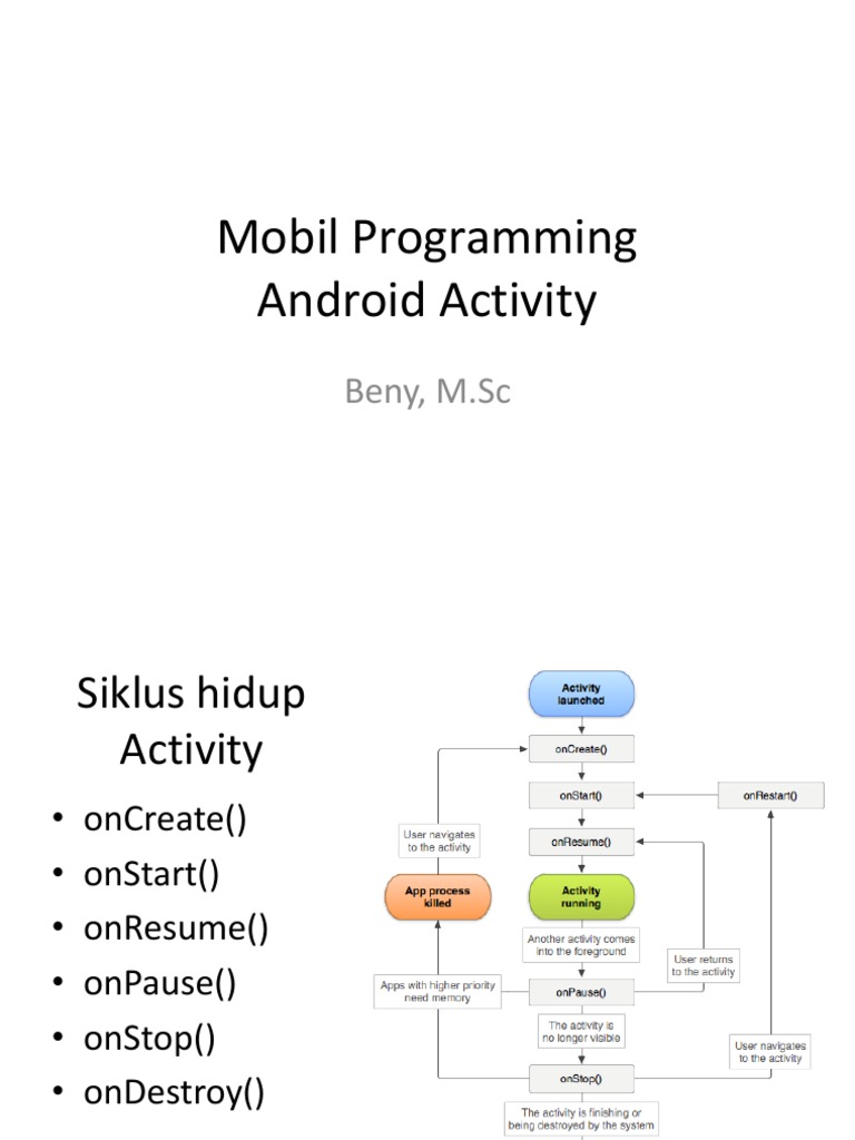 Mobile Programming (8 - Activity) | PDF