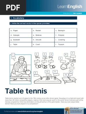Table Tennis