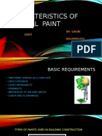 Characteristics of Ideal Paint 