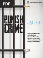 Punish The Crime - UNESCO Report On Journalists' Safety