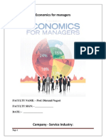 Economics for managers: Understanding Tata Consultancy Services' market structure and factors affecting its supply