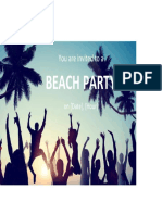 Beach Party: You Are Invited To A