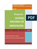 Sistema Nacional de Orientacion Venezuela