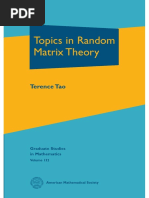 (AMS Graduate Studies in Mathematics 132) Terence Tao - Topics in Random Matrix Theory-American Mathematical Society (2012) PDF