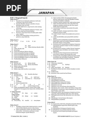 Jawapan Modul Aktiviti Pintar Bestari Sejarah Tingkatan 1 Pdf