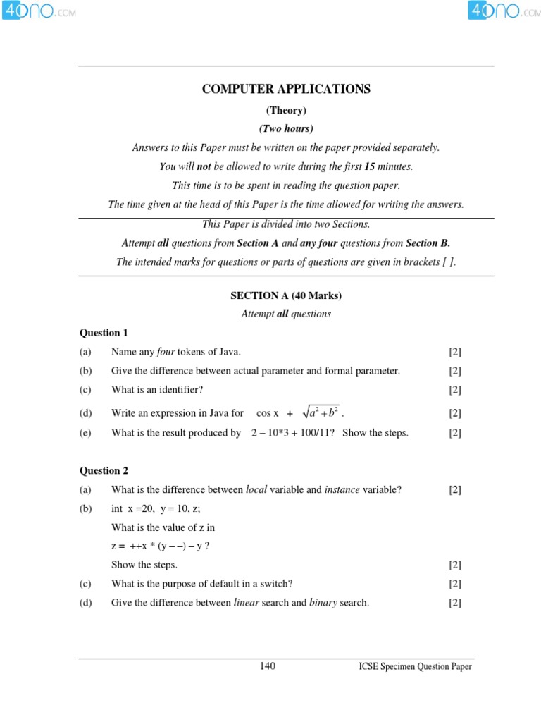 Computer Applications | PDF | Method (Computer Programming) | Computer ...