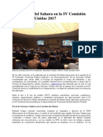 La cuestión del Sahara en la IV Comisión de Naciones Unidas 2017