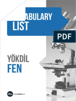 YÖKDİL Fen Bilimleri Kelime Listesi.pdf