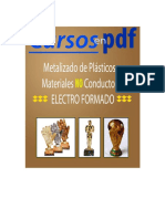 Electroformado de plásticos y materiales aislantes