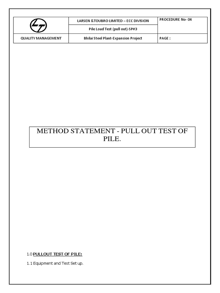 Pile Load Test Procedure-3 | PDF | Deep Foundation | Calibration