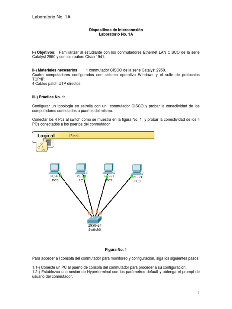 Configuración de Conmutador en Packet Tracer | PDF | Conmutador de red ...