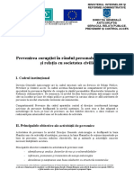 Prevenirea Corupţiei În Rândul Personalului M.I.R.A. Şi Relaţia Cu Societatea Civilă