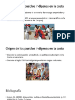 Origen de Los Pueblos Indígenas en La Costa Ecuatoriana