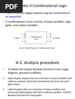 Chapter 4 Combinational Logic