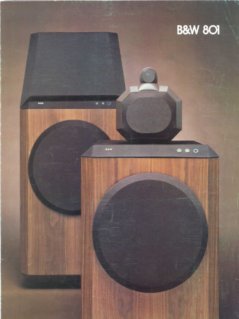 B&W 801 Loudspeakers PDF