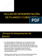 Taller de Interpretación de Planos y Cubicación