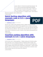 Control Structures and Statements in C and C++