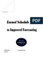 Earned Schedule Leads To Improved Forecasting