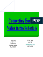 Connecting EV to Sched CPM 2005 Lipke