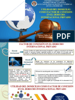Utilidad Del Domicilio Como Factor de Conexión en El Derecho Internacional Privado