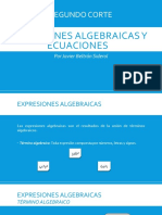 ACA - Segundo Corte - Expresiones Algebraicas y Ecuaciones - Javier Beltrán