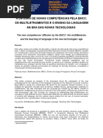 A DIFUSÃO DE NOVAS COMPETÊNCIAS PELA BNCC OS MULTILETRAMENTOS E O ENSINO DA LINGUAGEM NA ERA DAS NOVAS TECNOLOGIAS.doc