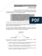 De Qué Hablamos Cuando Nos Referimos a Espacios Educativos Desde La Perspectiva de La Educación Permanente